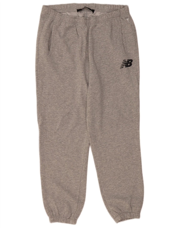 New Balance Mens Tracksuit Trousers Joggers Large  Grey Polyester
