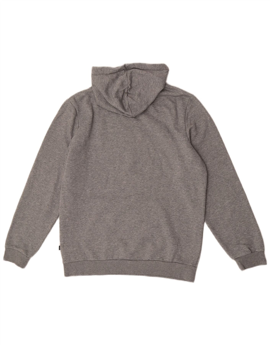 Puma Mens Graphic Hoodie Jumper Medium Grey Flecked Cotton