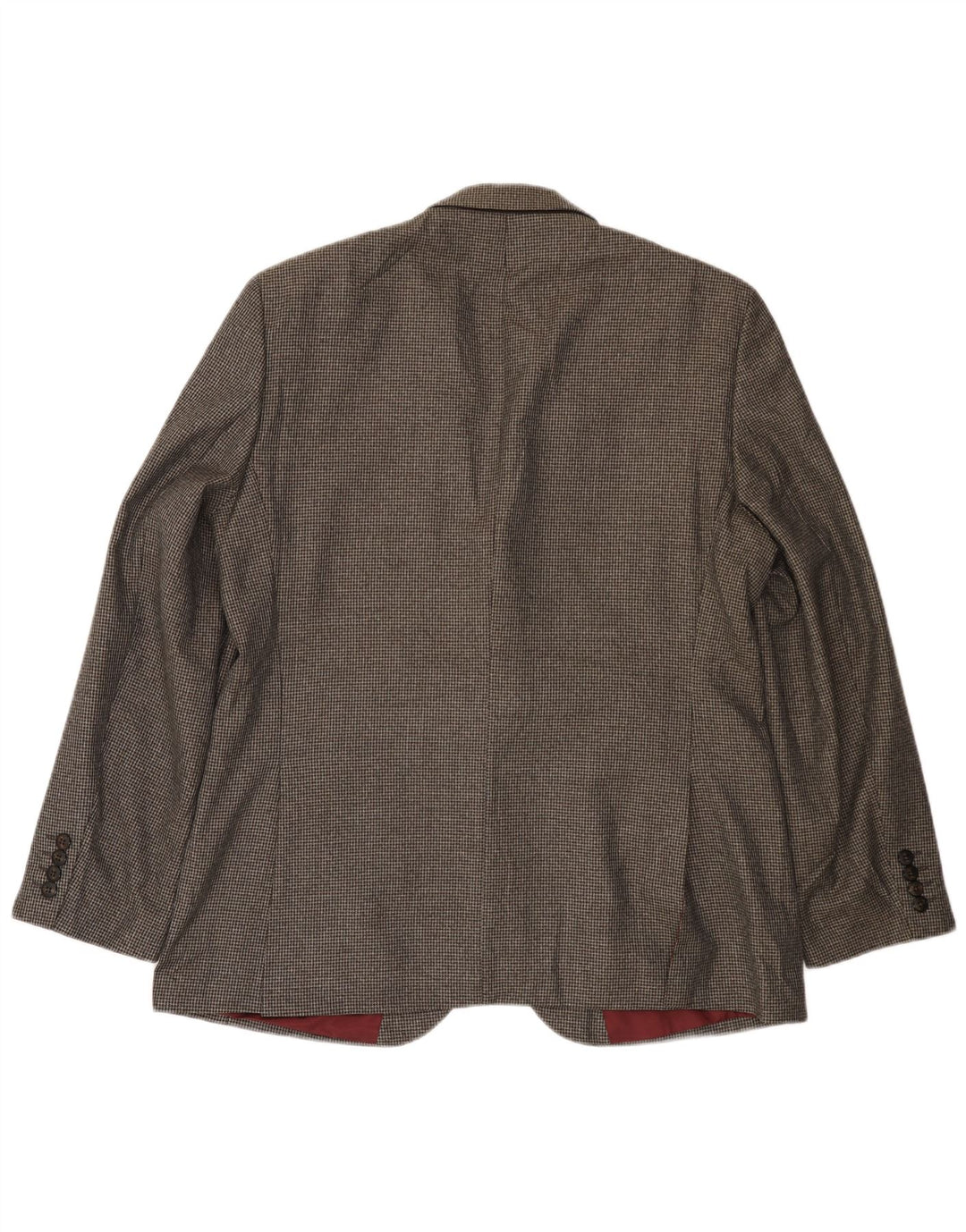 MARKS & SPENCER Mens 2 Button Blazer Jacket UK 38 Medium Grey Houndstooth