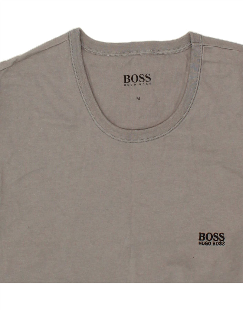 HUGO BOSS Mens T-Shirt Top Medium Grey Cotton Vintage Hugo Boss and Second-Hand Hugo Boss from Messina Hembry 