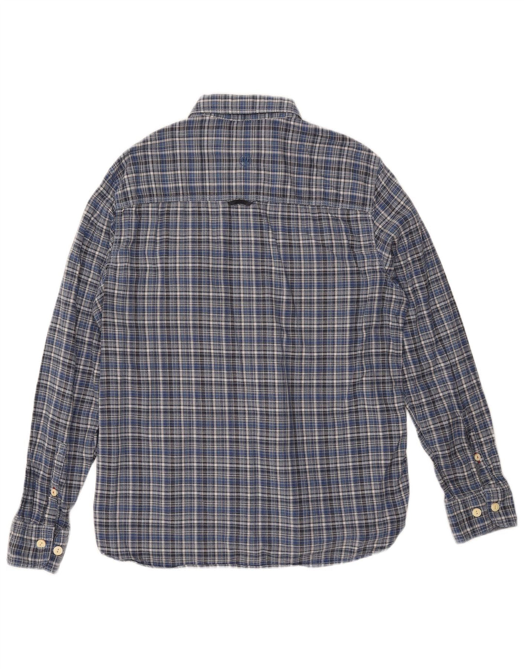 Fat Face Mens Classic Fit Flannel Shirt Medium Blue Check Cotton