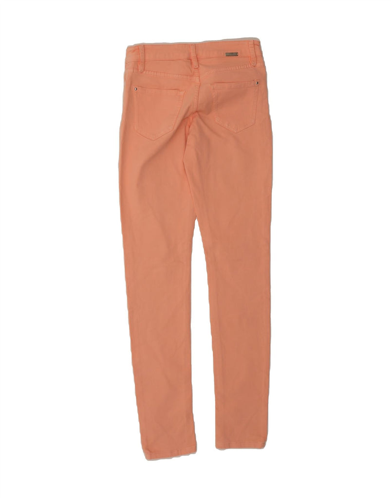 MASSIMO DUTTI Womens Skinny Jeans EU 34 2XS W24 L30 Orange Cotton Vintage Massimo Dutti and Second-Hand Massimo Dutti from Messina Hembry 