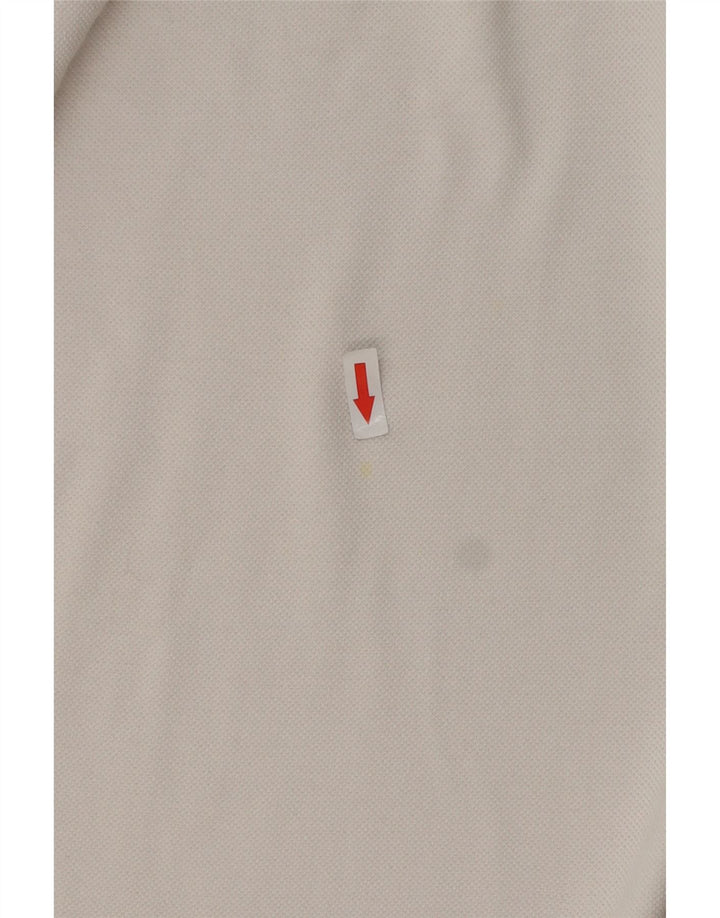 Lotto Mens Polo Shirt Medium White Cotton