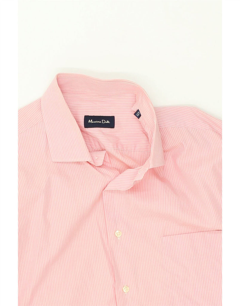 MASSIMO DUTTI Mens Shirt Size 45 18 2XL Pink Pinstripe | Vintage Massimo Dutti | Thrift | Second-Hand Massimo Dutti | Used Clothing | Messina Hembry 