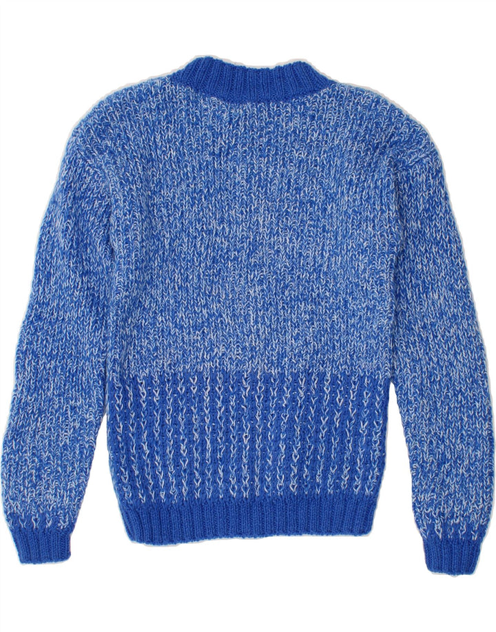 VINTAGE Womens Turtle Neck Jumper Sweater UK 8 Small Blue Vintage Vintage and Second-Hand Vintage from Messina Hembry 