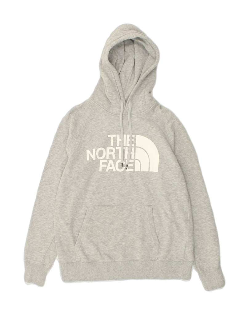 THE NORTH FACE Womens Graphic Hoodie Jumper UK 10 Small Grey Cotton | Vintage The North Face | Thrift | Second-Hand The North Face | Used Clothing | Messina Hembry 