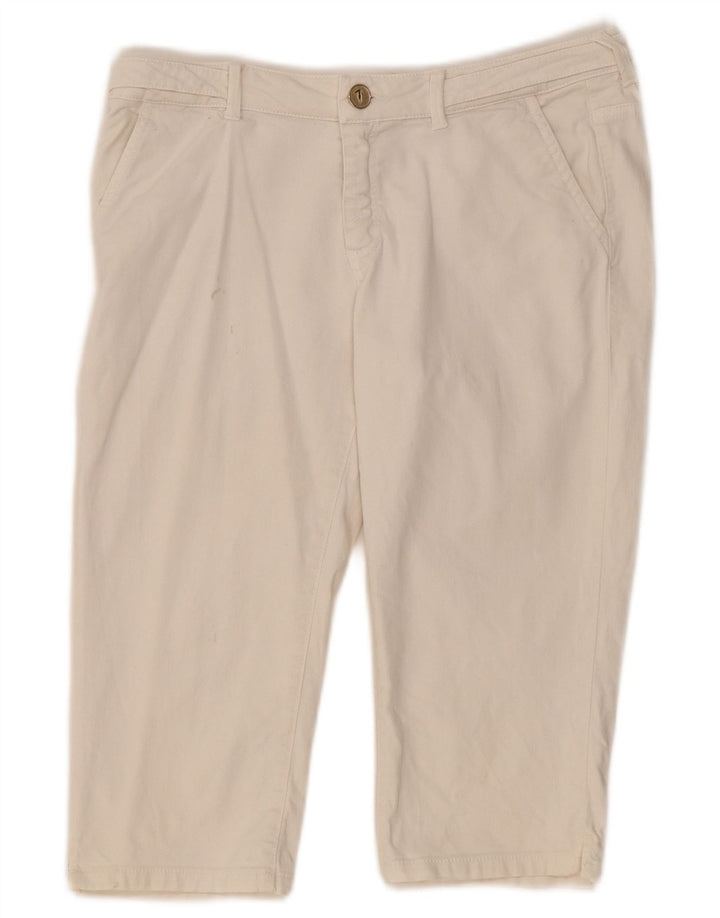 Trussardi Womens Chino Shorts  W26 Small White