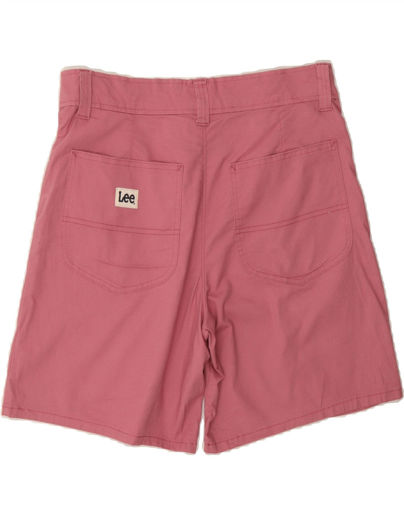 LEE Womens High Waist Casual Shorts US 14 XL W34 Pink Cotton Vintage Lee and Second-Hand Lee from Messina Hembry 