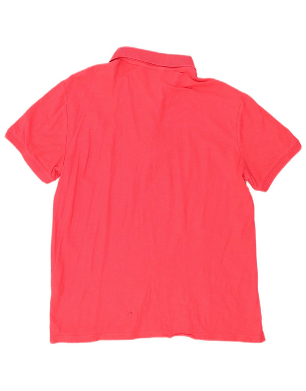 Calvin Klein Mens Body Fit Polo Shirt Medium Red Cotton
