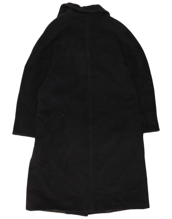 Marella Womens Double Breasted Coat UK 12 Medium  Black Wool