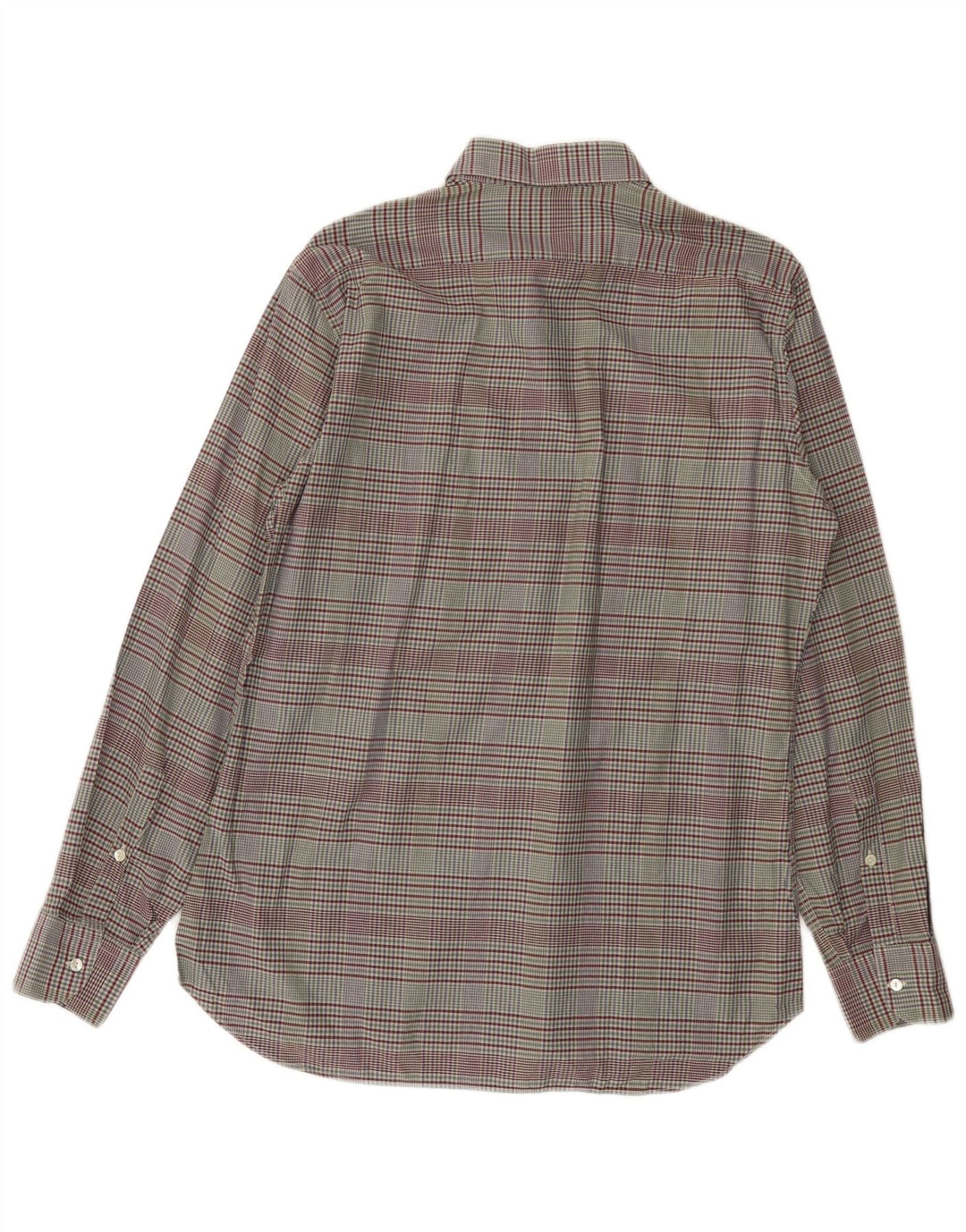 TRUSSARDI Mens Shirt Size 40 15 3/4 Medium Multicoloured Check Cotton