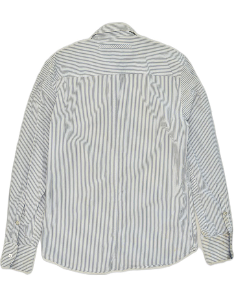 JACK & JONES Mens Shirt Medium Grey Pinstripe Cotton | Vintage Jack & Jones | Thrift | Second-Hand Jack & Jones | Used Clothing | Messina Hembry 