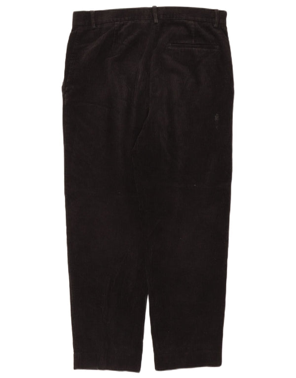 Cos Mens Tapered Corduroy Trousers EU 50 Large W34 L27 Black Cotton