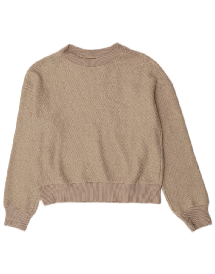 Benetton Womens Boat Neck Jumper Sweater UK 10 Small Off White Classic