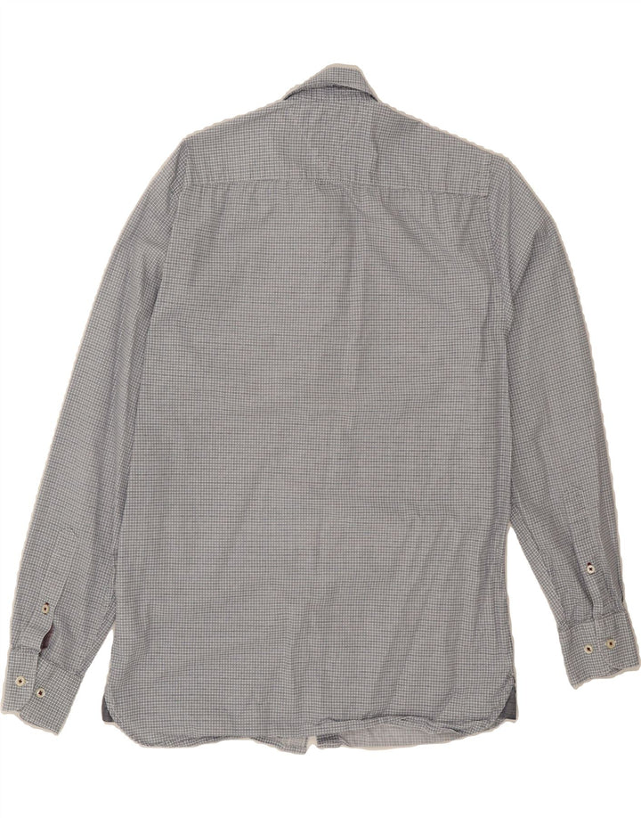 TOMMY HILFIGER Mens New York Fit Shirt Small Grey Check Cotton Vintage Tommy Hilfiger and Second-Hand Tommy Hilfiger from Messina Hembry 