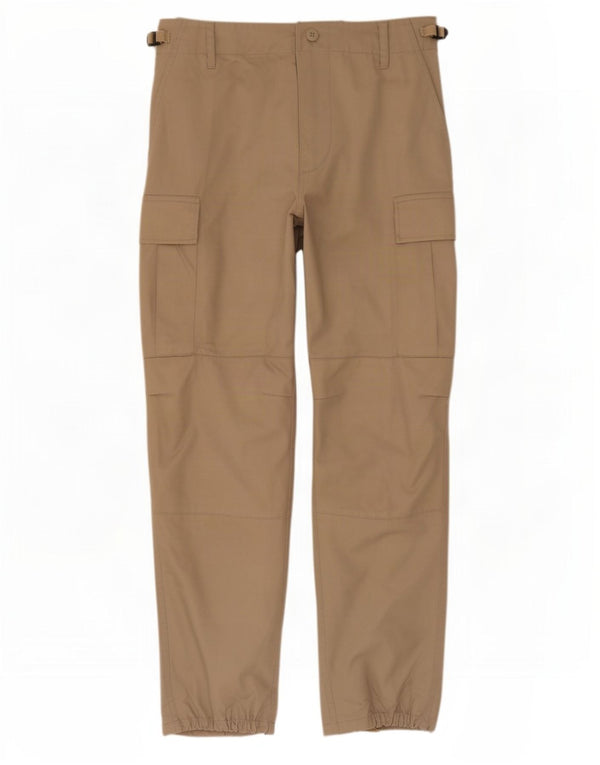 Vintage Mens Joggers Cargo Trousers Medium W34 L31 Beige