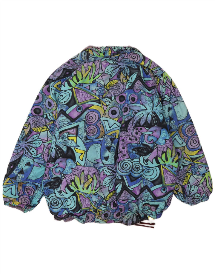 Vintage Mens Windbreaker Jacket UK 38 Medium Multicoloured Geometric