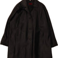 AVITANO Womens Oversized Leather Coat EU 42 Large Black Leather Vintage Avitano and Second-Hand Avitano from Messina Hembry 