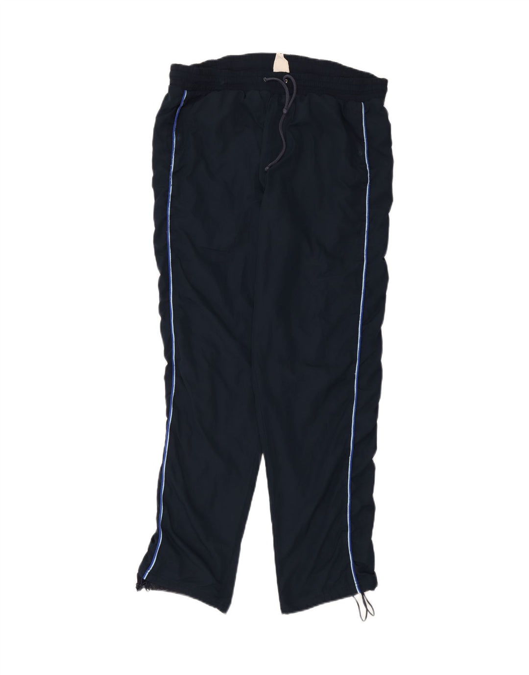 ADIDAS Mens Tracksuit Trousers Medium Navy Blue Polyester