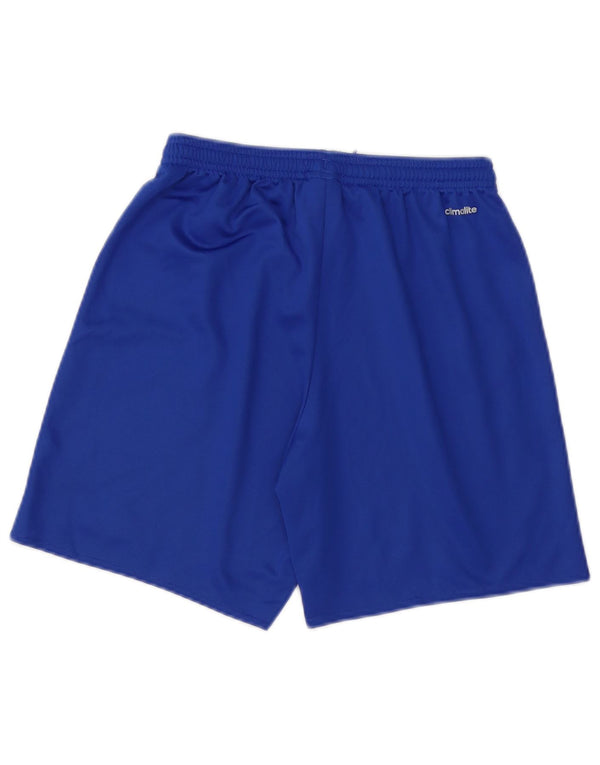 Adidas Boys Climalite Sport Shorts 13-14 Years Blue Polyester