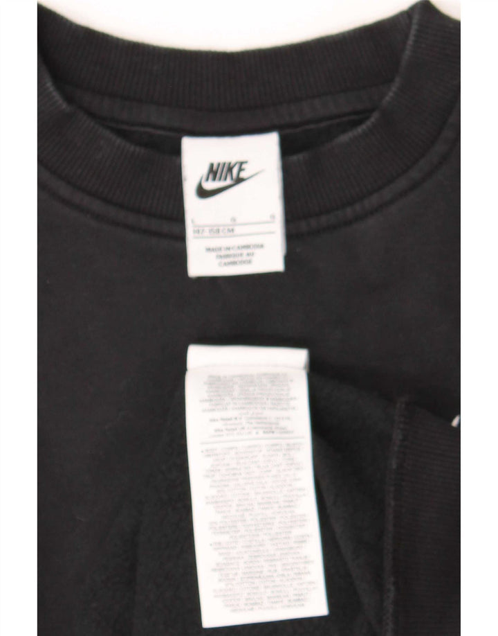 Adidas Boys Sweatshirt Jumper 12-13 Years Large Black Cotton