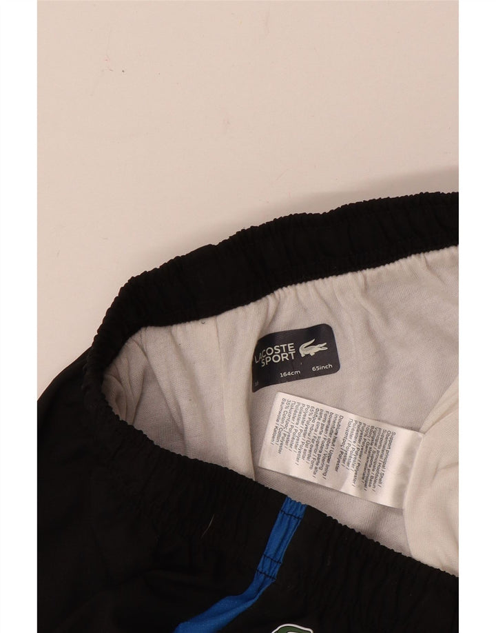 Lacoste Boys Tracksuit Trousers Joggers 15-16 Years  Black Polyester