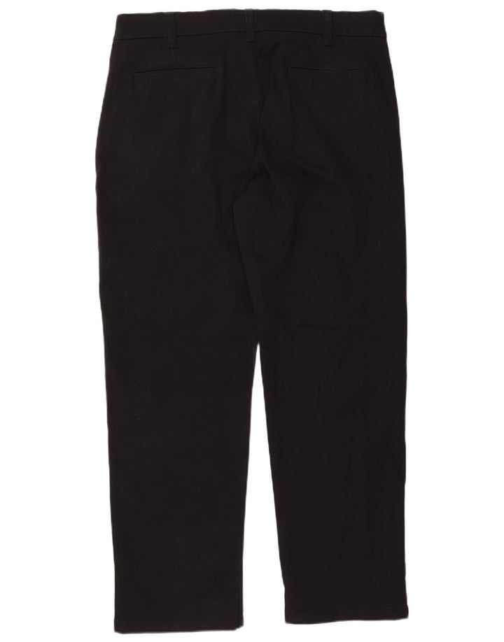 Lee Mens Straight Chino Trousers W36 L30 Black Cotton