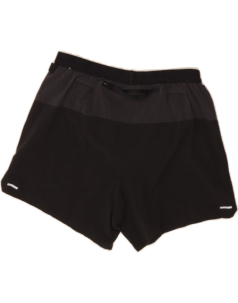 NIKE Womens Sport Shorts UK 14 Medium Black Colourblock Polyester Vintage Nike and Second-Hand Nike from Messina Hembry 