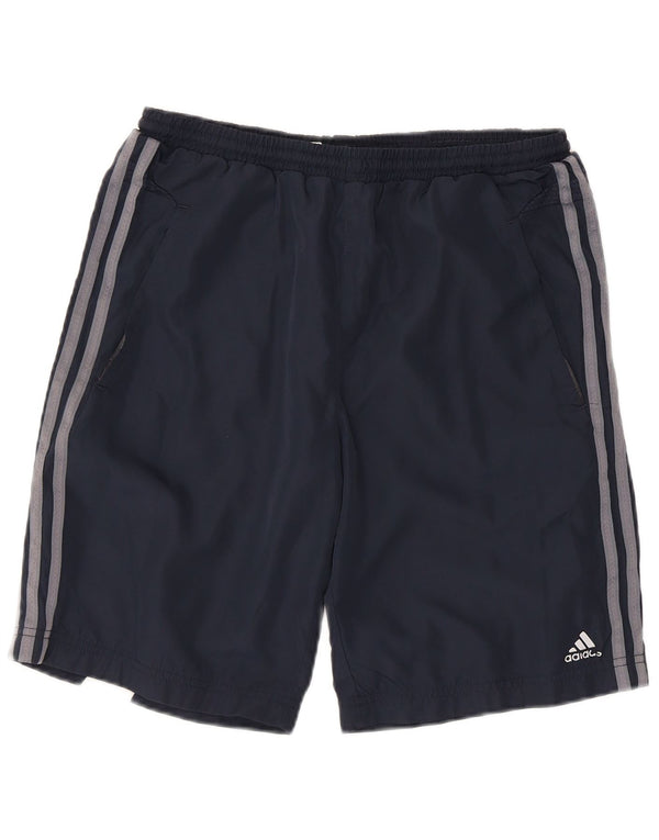 Adidas Boys Clima 365 Sport Shorts 15-16 Years Navy Blue Polyester