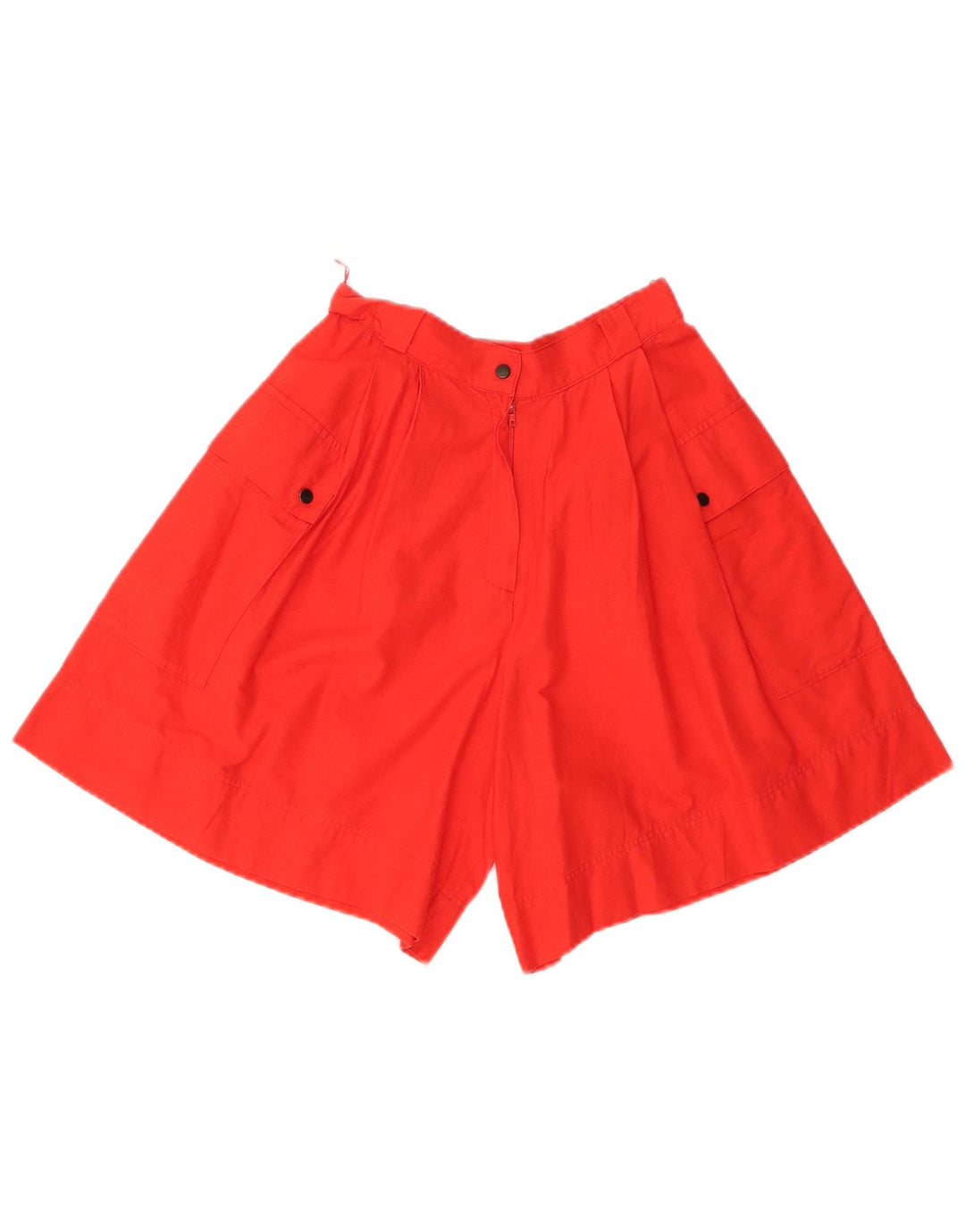 VINTAGE Womens High Waist Cargo Shorts IT 40 Small W24  Red