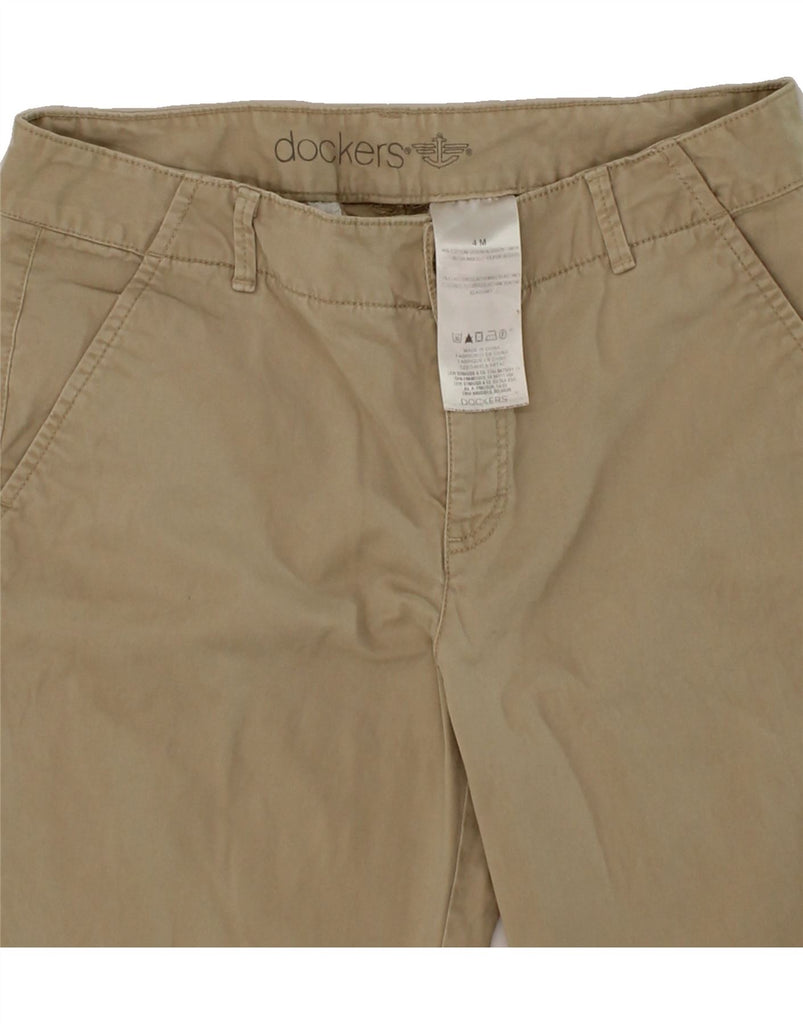 DOCKERS Womens Slim Chino Trousers US 4 Small W28 L31 Beige Cotton Vintage Dockers and Second-Hand Dockers from Messina Hembry 