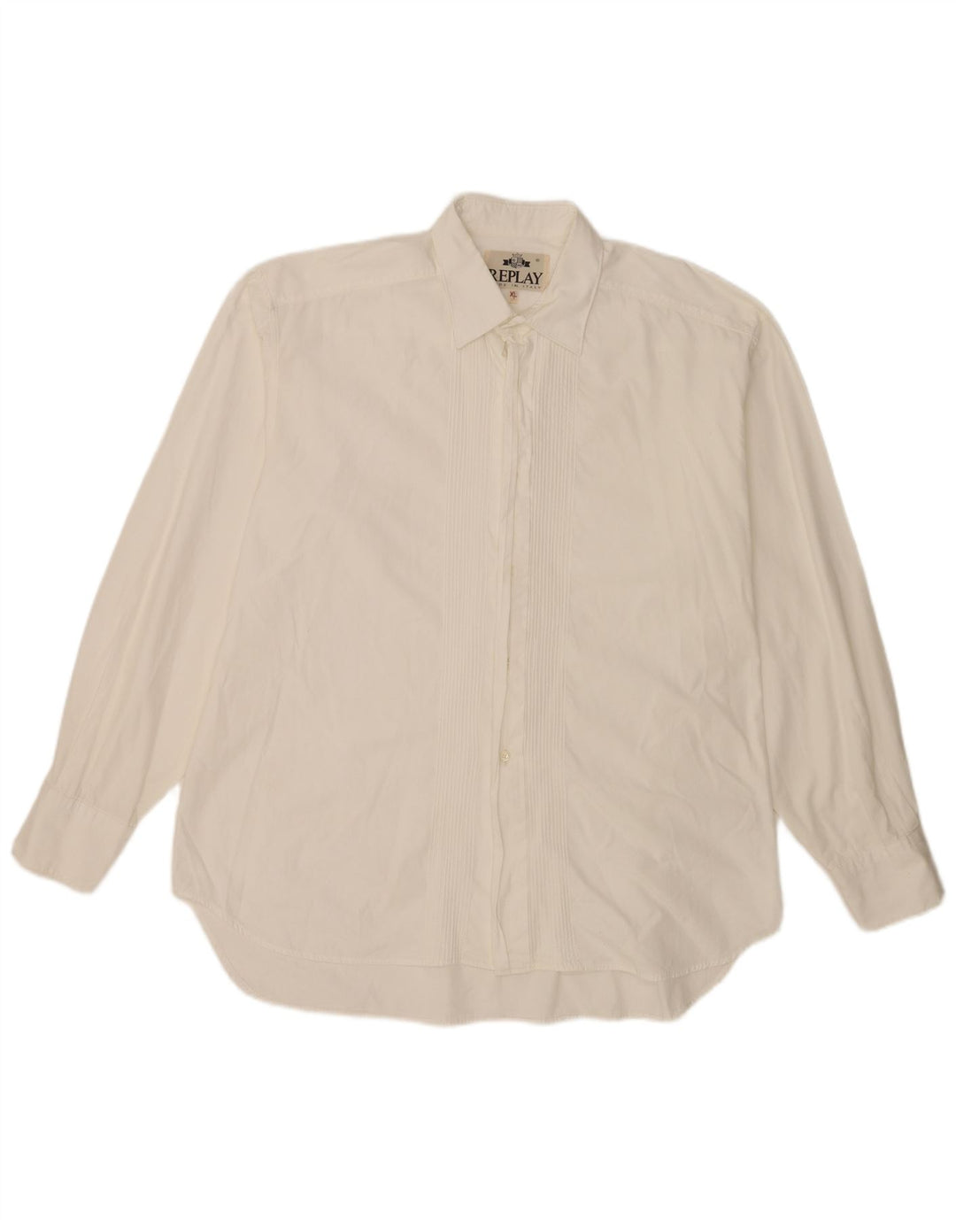 Replay Mens Shirt XL White Cotton