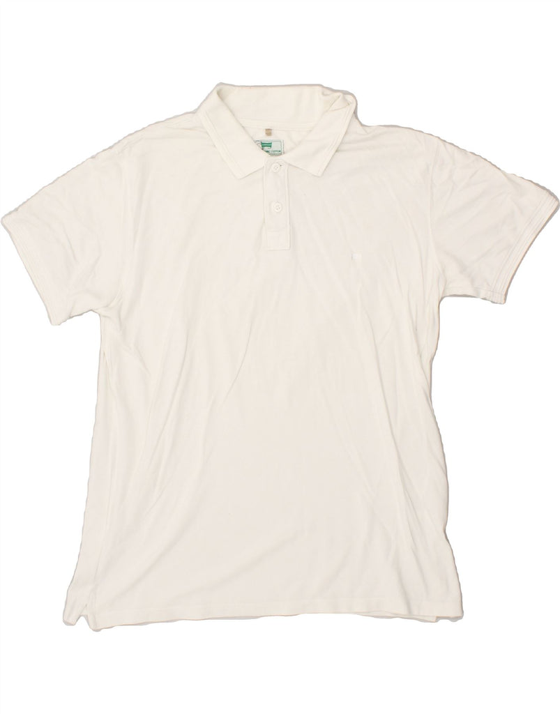 CARRERA Mens Regular Polo Shirt XL White Cotton | Vintage Carrera | Thrift | Second-Hand Carrera | Used Clothing | Messina Hembry 