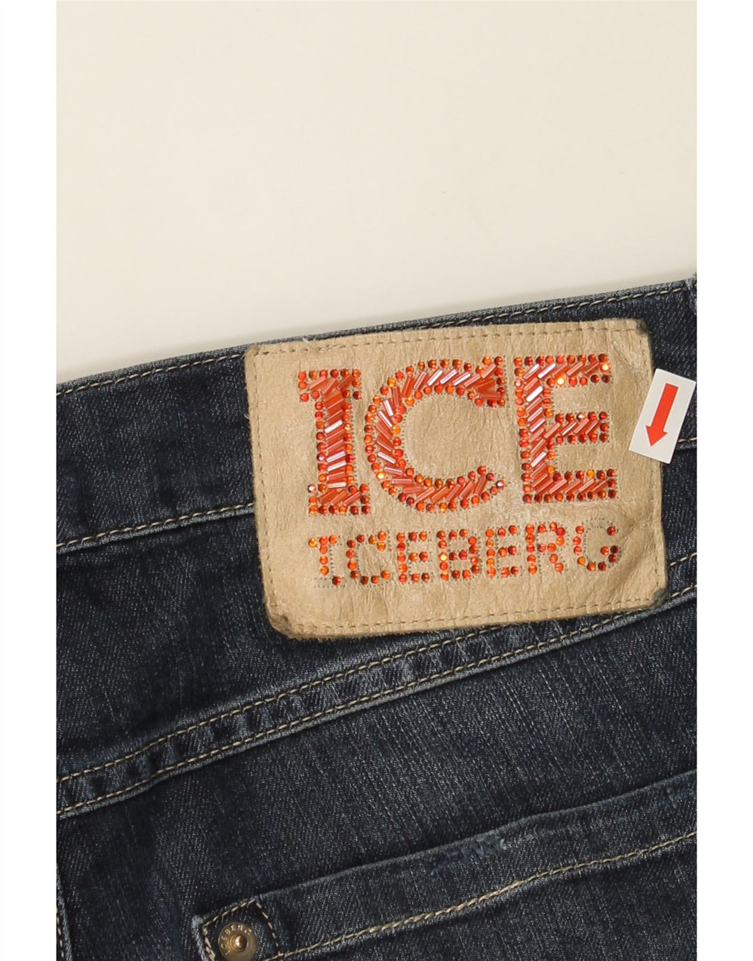 ICEBERG Womens Straight Jeans W30 L28 Blue Cotton Vintage Iceberg and Second-Hand Iceberg from Messina Hembry 