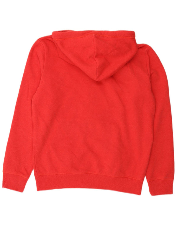 Superdry Mens Zip Hoodie Sweater Large Red Cotton