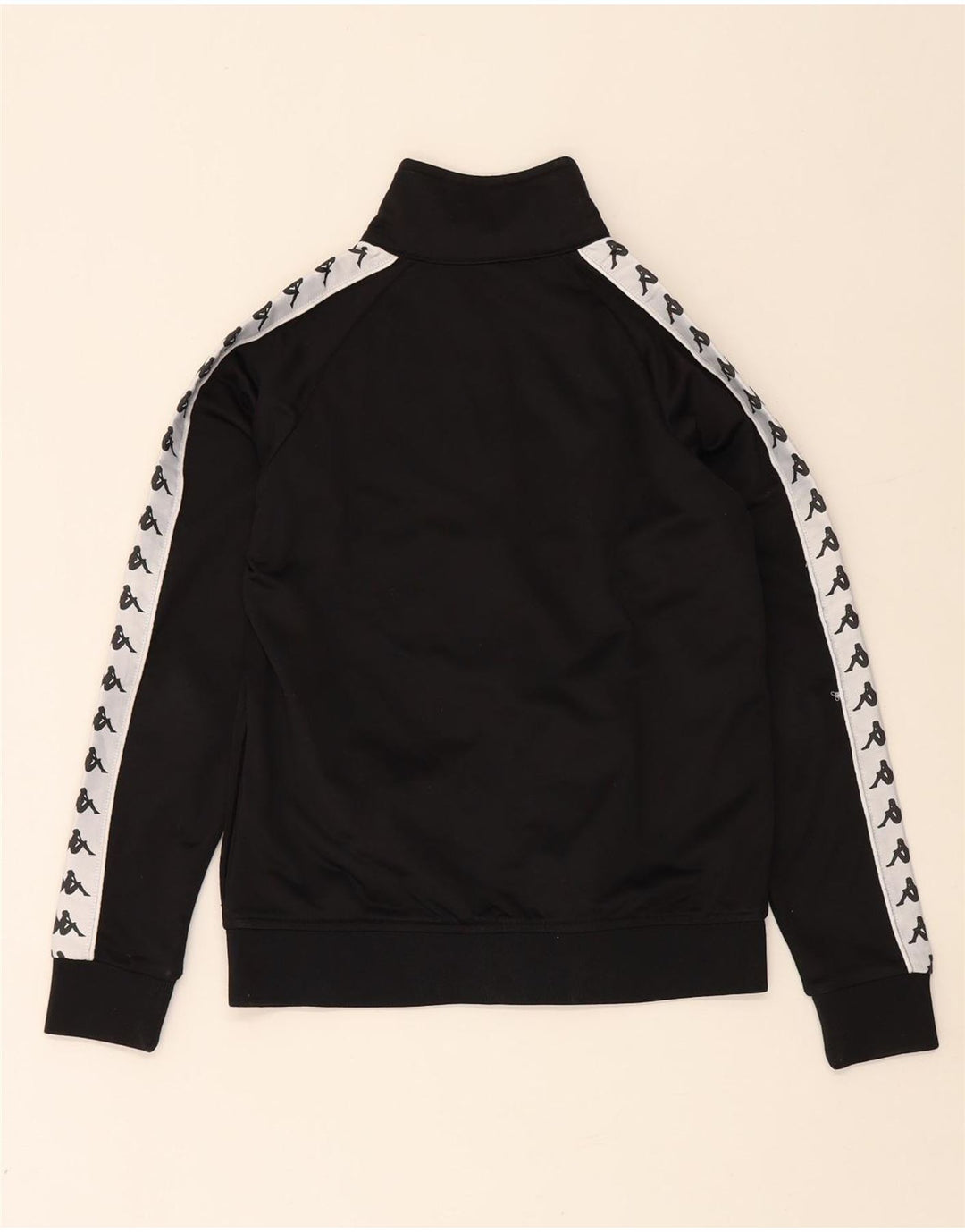 Kappa Boys Graphic Tracksuit Top Jacket 13-14 Years Black Colourblock