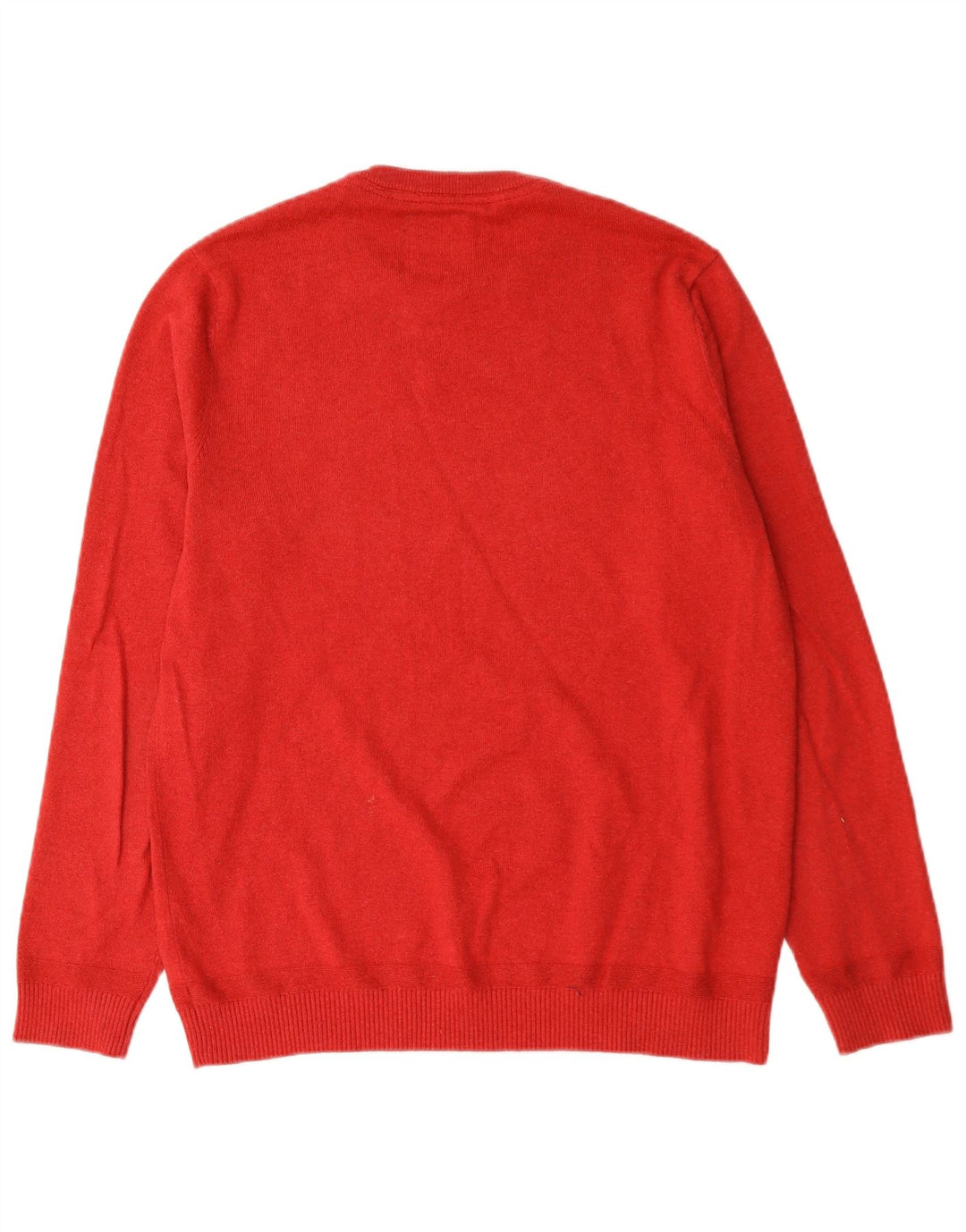 Fat Face Mens Crew Neck Jumper Sweater Large Red Cotton
