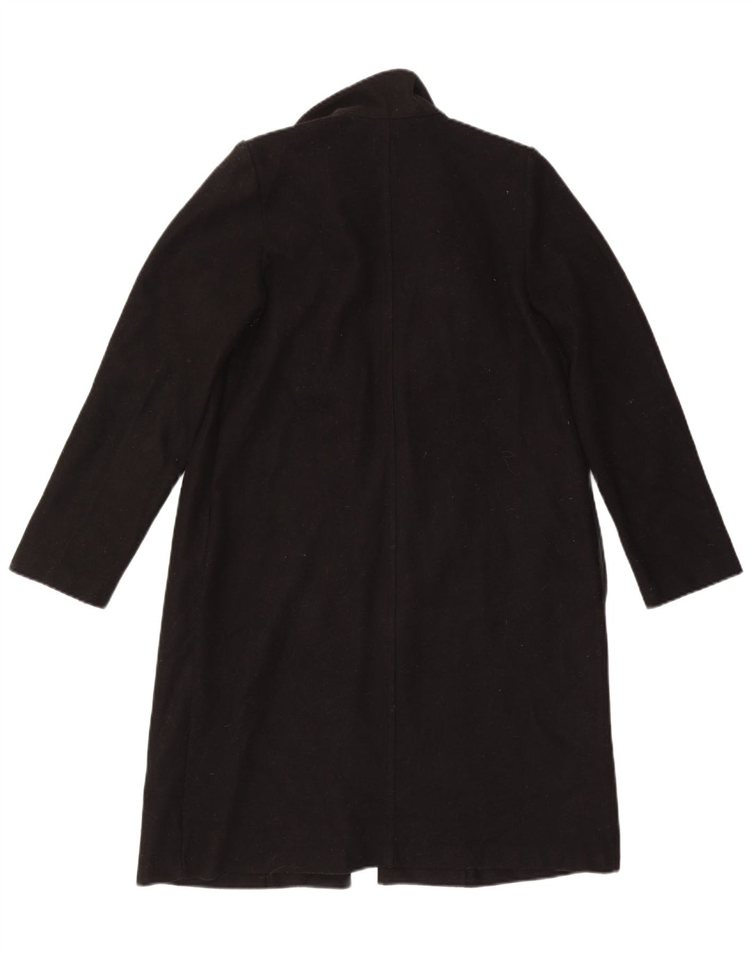 Zara Womens Open Overcoat UK 14 Medium Black