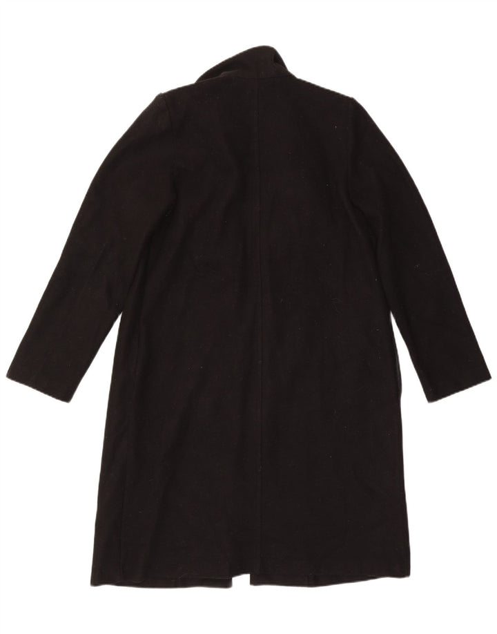 Zara Womens Open Overcoat UK 14 Medium Black