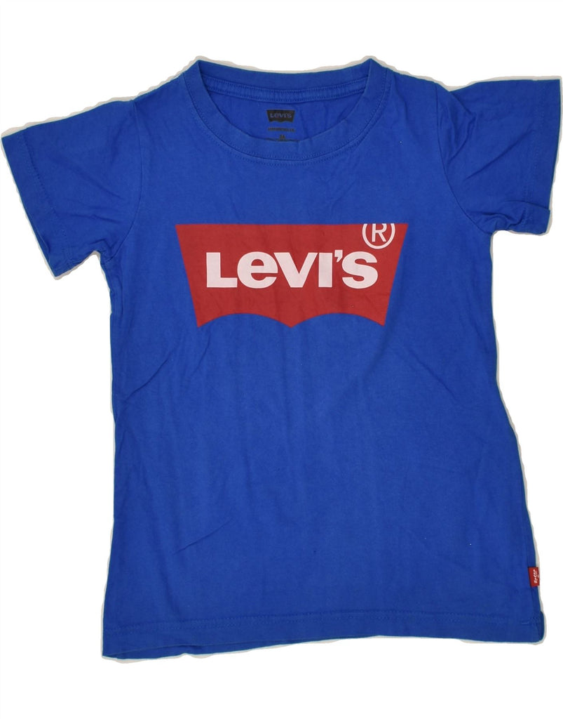 LEVI'S Boys Graphic T-Shirt Top 7-8 Years Blue Cotton | Vintage Levi's | Thrift | Second-Hand Levi's | Used Clothing | Messina Hembry 