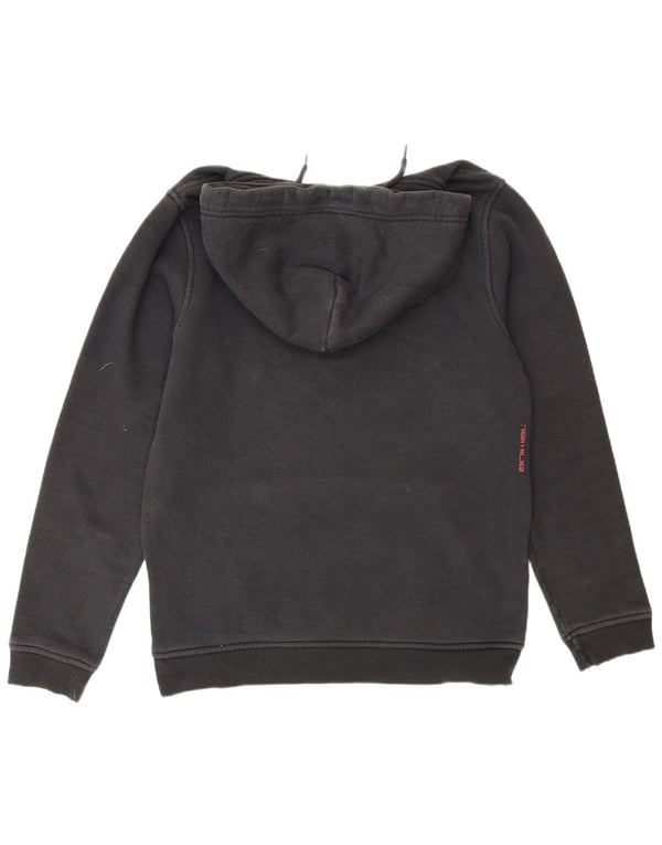 Animal Mens Graphic Hoodie Jumper Large Black Cotton