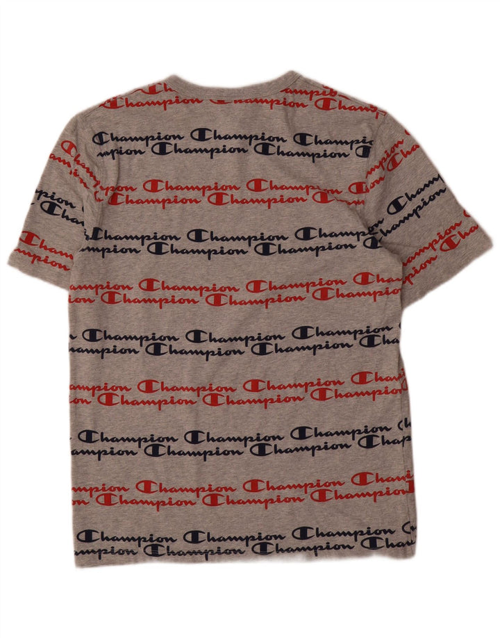Champion Mens Heritage Graphic T-Shirt Top Medium Grey Cotton