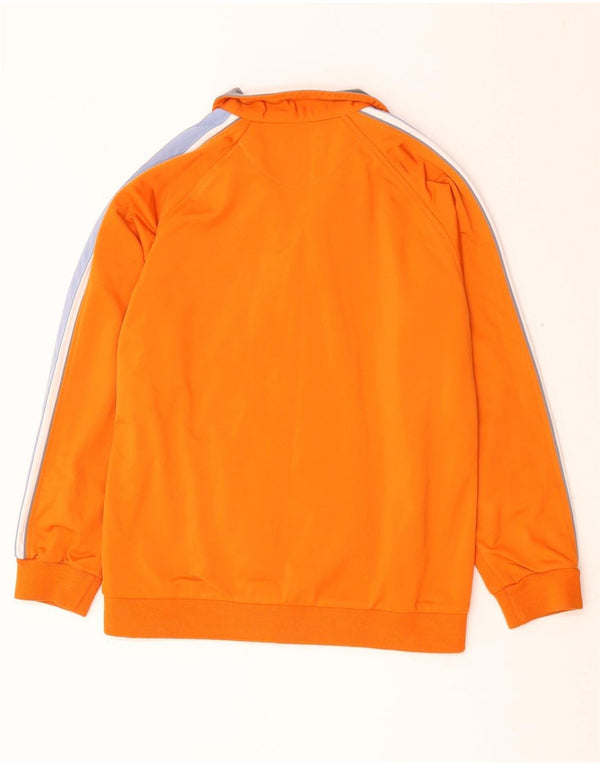 Champion Boys Tracksuit Top Jacket 11-12 Years Large Orange Colourblock