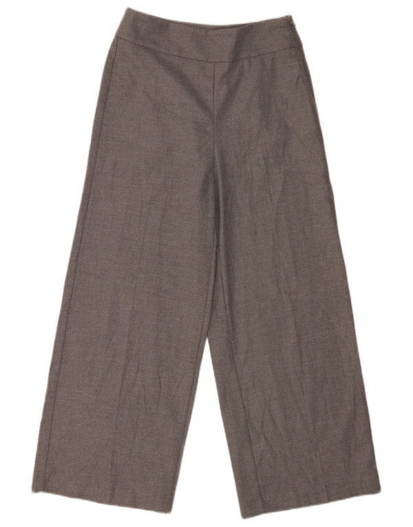 Marks & Spencer Womens High Waist Casual Trousers UK 8 Small W26 L25 Grey