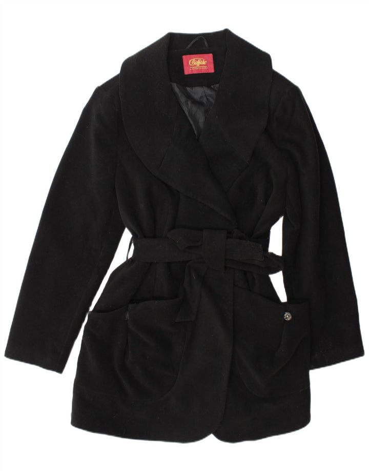 Buffalo Womens Overcoat UK 18 XL Black Polyester