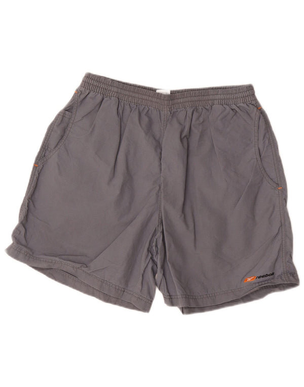 Reebok Mens Sport Shorts Medium Grey Nylon