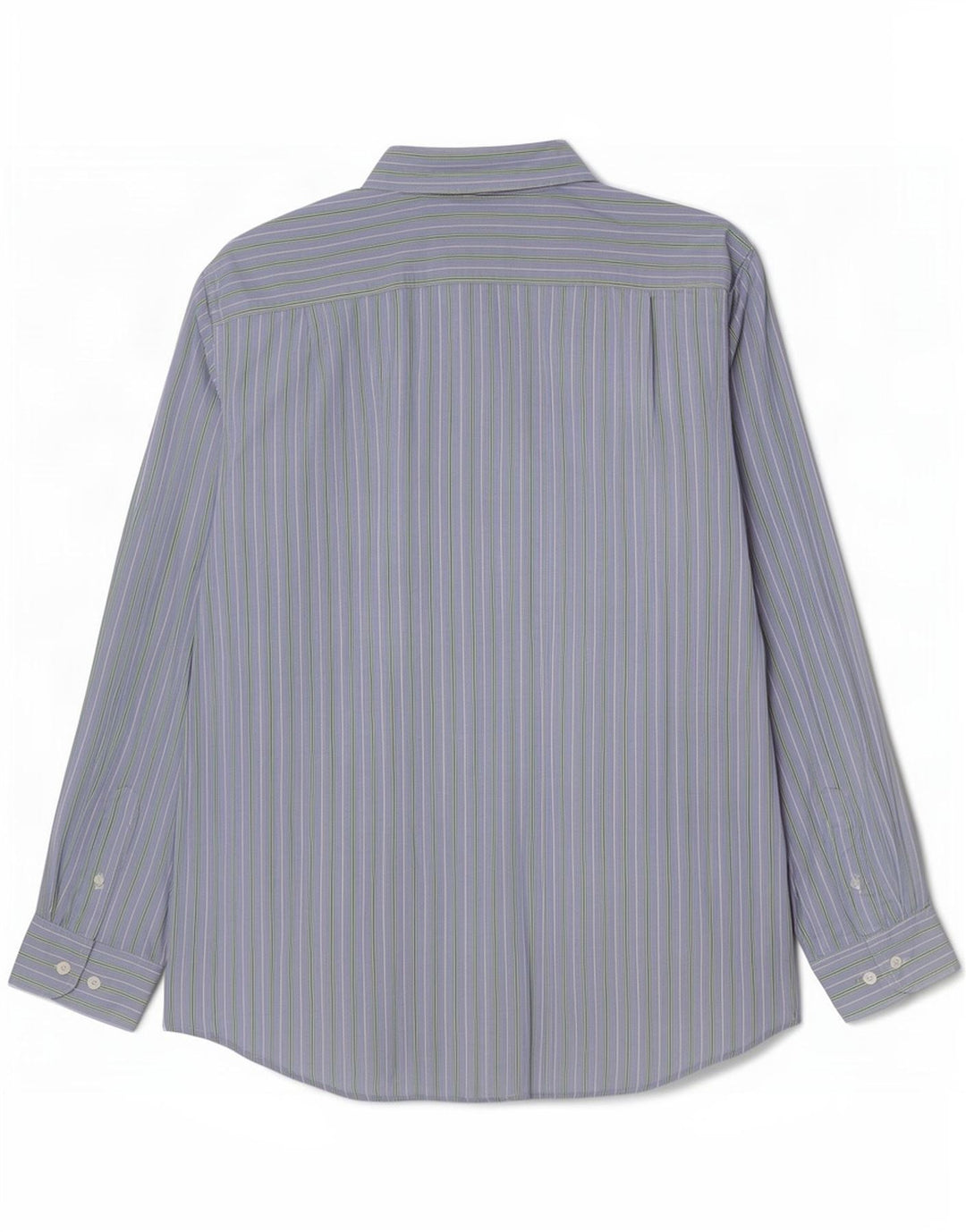 Nautica Mens Shirt Large Blue Striped Cotton