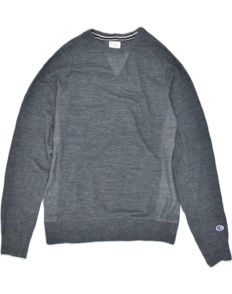 CHAMPION Mens Sweatshirt Jumper Small Grey Cotton | Vintage | Thrift | Second-Hand | Used Clothing | Messina Hembry 