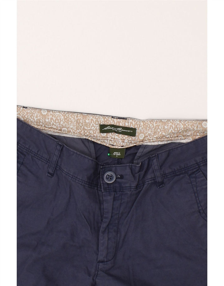 EDDIE BAUER Womens Chino Shorts US 8 Medium W30  Navy Blue Cotton Vintage Eddie Bauer and Second-Hand Eddie Bauer from Messina Hembry 