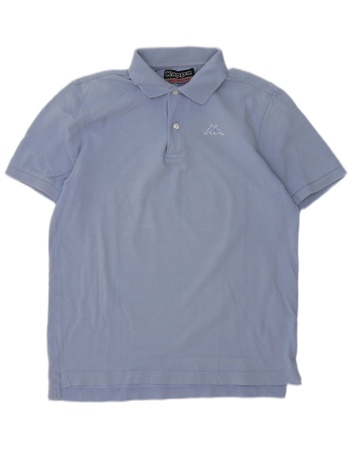 Kappa Mens Polo Shirt Medium Blue Cotton